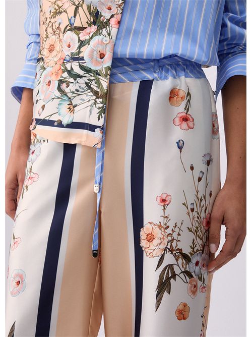 Pantaloni in twill stampato LIU JO | WA6358T2555/P9546